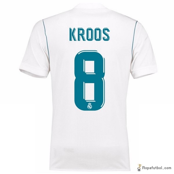 Camiseta Real Madrid Replica Primera Ropa Kroos 2017/18